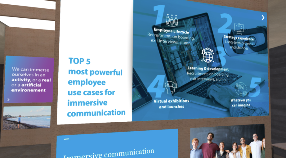 Display of Top 5 Immersive Communication Use Cases Display of Top 5 Immersive Communication Use Cases
