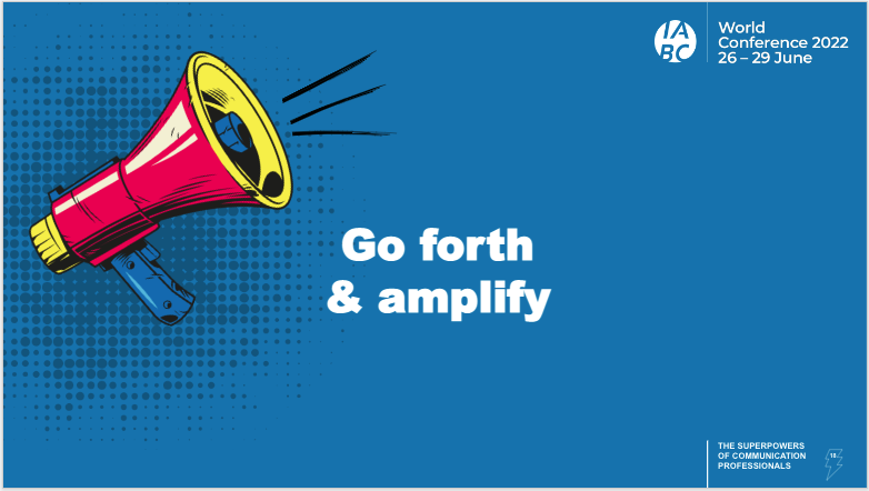 Go forth and amplify megaphone graphic