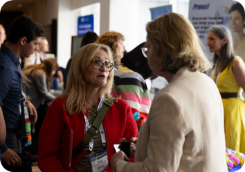 conference attendees around a table