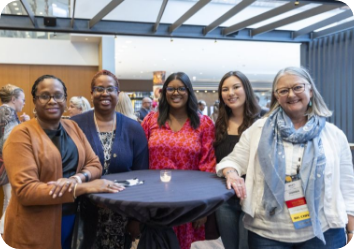 conference attendees around a table
